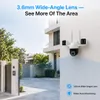 Cybernautt Z6A Security Camera, 5MP Triple Lens PTZ Outdoor Camera, 355° Pan 90° Tilt, Color Night Vision, Dual-Band WiFi, Two-Way Audio, Motion Tracking, Human Detection, IP65 Waterproof, Cloud/TF Storage