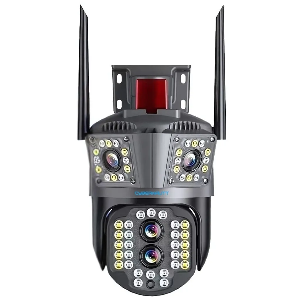 Cybernautt K6F 8MP 4G Dual-Lens PTZ CCTV Camera- 355 deg Pan-Tilt, Colour Night Vision, AI Human Detection, 2-Way Audio, Alarm, up to 128GB