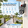 Cybernautt K6F 8MP 4G Dual-Lens PTZ CCTV Camera- 355 deg Pan-Tilt, Colour Night Vision, AI Human Detection, 2-Way Audio, Alarm, up to 128GB
