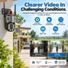 Cybernautt K6F 8MP 4G Dual-Lens PTZ CCTV Camera- 355 deg Pan-Tilt, Colour Night Vision, AI Human Detection, 2-Way Audio, Alarm, up to 128GB