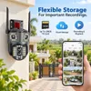 Cybernautt K6F 8MP 4G Dual-Lens PTZ CCTV Camera- 355 deg Pan-Tilt, Colour Night Vision, AI Human Detection, 2-Way Audio, Alarm, up to 128GB