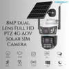 Cybernautt X9I 4MP+4MP 5V 2A CMOS Solar 4G SIM Outdoor Security Camera with Dual Lens & Human Detection
