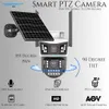 Cybernautt X9I 4MP+4MP 5V 2A CMOS Solar 4G SIM Outdoor Security Camera with Dual Lens & Human Detection