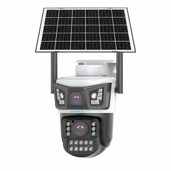 Cybernautt X9I 4MP+4MP  Solar 4G SIM Outdoor Security Camera with Dual Lens & Human Detection
