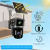 Cybernautt X110 4MP+4MP 5V 2A CMOS Outdoor Security Solar Sim Camera with Dual Lens & Human Motion Tracking