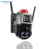 Cybernautt K9O-B 8MP 4G LTE Outdoor CCTV Camera- 10X Optical Zoom, H.265, 12000mAh Battery, Night Vision, Waterproof, Wireless Security Camera for Home/Garden, Supports up to 128GB