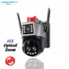 Cybernautt K9O-B 8MP 4G LTE Outdoor CCTV Camera- 10X Optical Zoom, H.265, 12000mAh Battery, Night Vision, Waterproof, Wireless Security Camera for Home/Garden, Supports up to 128GB