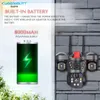 Cybernautt K10Z-B 4G LTE Outdoor Security Camera- 12MP Triple Lens, 355 deg Pan/Tilt, PIR Human Detection, Battery Powered, Night Vision, 2-Way Audio, Supports up to 128GB TF Card
