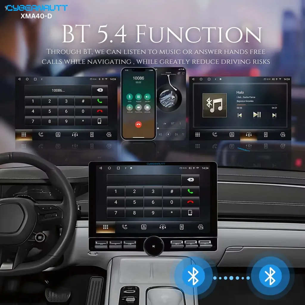 Cybernautt XMA40-D 10.1 inch 4GB RAM/64GB ROM HD Apple Car Play & Android Auto Car Dashboard Stereo