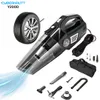 Cybernautt Y200D 130W 12VDC Portable Car Vacuum Cleaner Cum Tyre Inflator with LED Light for Car & Bike