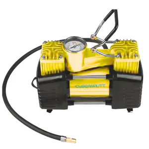 Cybernautt Y100 2-in-1 Tire Inflator & Pressure Gauge, 150PSI, 12V 24A High-Power Motor, Fast Inflation for Cars/Bikes/SUVs, Durable Metal Build & Portable Design