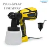 Cybernautt 600W Yellow Electric High Power Paint Sprayer Gun with 800ml Container, CN-PSG02