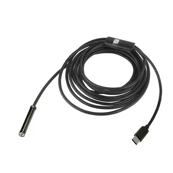 Cybernautt CN40 3-in-1 Endoscope Camera- IP67 Waterproof, 6 LED Lights, 2m Cable Type C & USB Compatible for Android, PC, Laptop Borescope for Car, Bike, Pipe Inspection