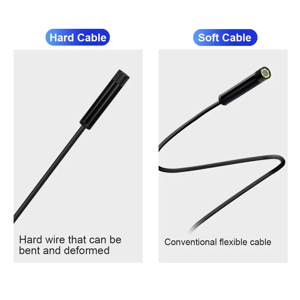 Cybernautt CN40 3-in-1 Endoscope Camera- IP67 Waterproof, 6 LED Lights, 2m Cable Type C & USB Compatible for Android, PC, Laptop Borescope for Car, Bike, Pipe Inspection