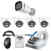 Cybernautt 2.4MP Full Colour HD Indoor & Outdoor CCTV Combo Kit with 8Ch DVR, 1 Bullet Camera, 4 Dome Camera, 8Ch SMPS, 50m Cable, 500GB HDD & Connector