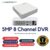 Cybernautt 2.4MP Full Colour HD Indoor & Outdoor CCTV Combo Kit with 8Ch DVR, 1 Bullet Camera, 4 Dome Camera, 8Ch SMPS, 50m Cable, 500GB HDD & Connector