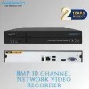 Cybernautt 3MP Full HD Indoor & Outdoor Network IP Combo Kit with 10Ch NVR, 2Dome Full HD Camera, 4Ch POE, 100m Copper LAN Cable & Connectors