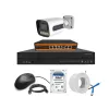 Cybernautt 3MP Full HD Indoor & Outdoor Network IP Combo Kit with 10Ch NVR, 1Bullet HD Camera, 4Ch POE, 100m Copper LAN Cable, Connector & 1TB HDD