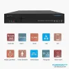 Cybernautt 3MP Full HD Indoor & Outdoor Network IP Combo Kit with 10Ch NVR, 4Dome HD Camera, 4Ch POE, 100m Copper LAN Cable, Connector & 1TB HDD