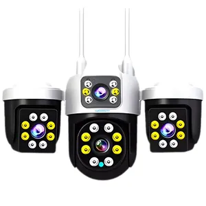 Cybernautt K9A 4G SIM 3 Camera Outdoor CCTV | 9MP, 355° Pan, Human Detection | Night Vision, 2-Way Audio, 128GB Support for Home Security