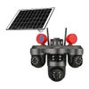 Cybernautt X18A 6MP+6MP+6MP Mobile controlled rotation of Triple lens 4G Solar SIM Camera  with Motion/Human Detect, Night Vision, Push Alarm, Two Way Audio with hooter and Alarm light