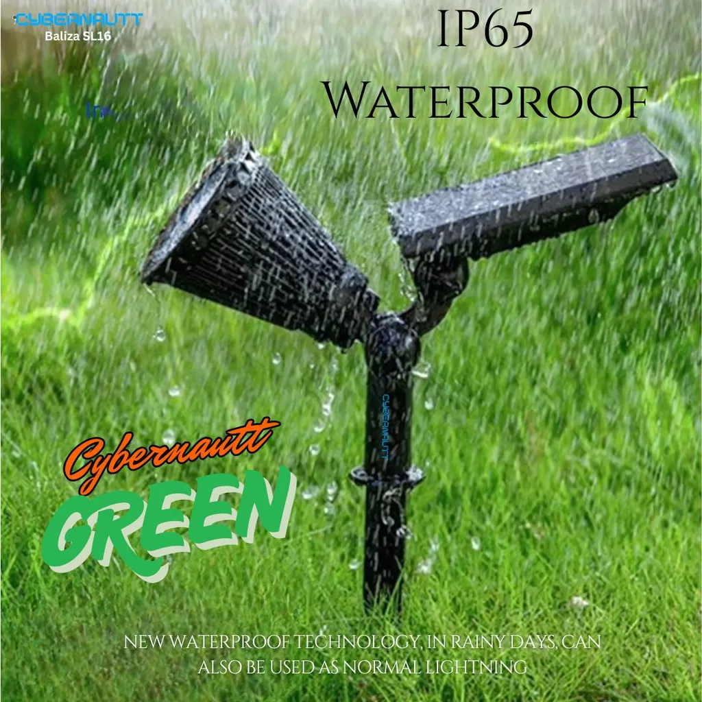 Cybernautt Baliza SL16 Solar Garden Lights, 60 LM Warm White (3500K) Outdoor Lighting, 30,000-Hour Lifespan, Weather Resistant (-10°C~40°C), LED Path Lights for Yard, Pathway, and Landscape