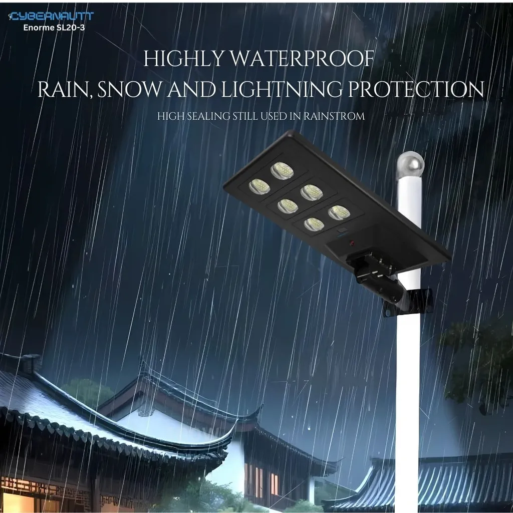 Cybernautt SL20-3 Highly waterproof rain, snow and lightning protection High Quality Polycrystalline Solar panel Motion Sensing Light