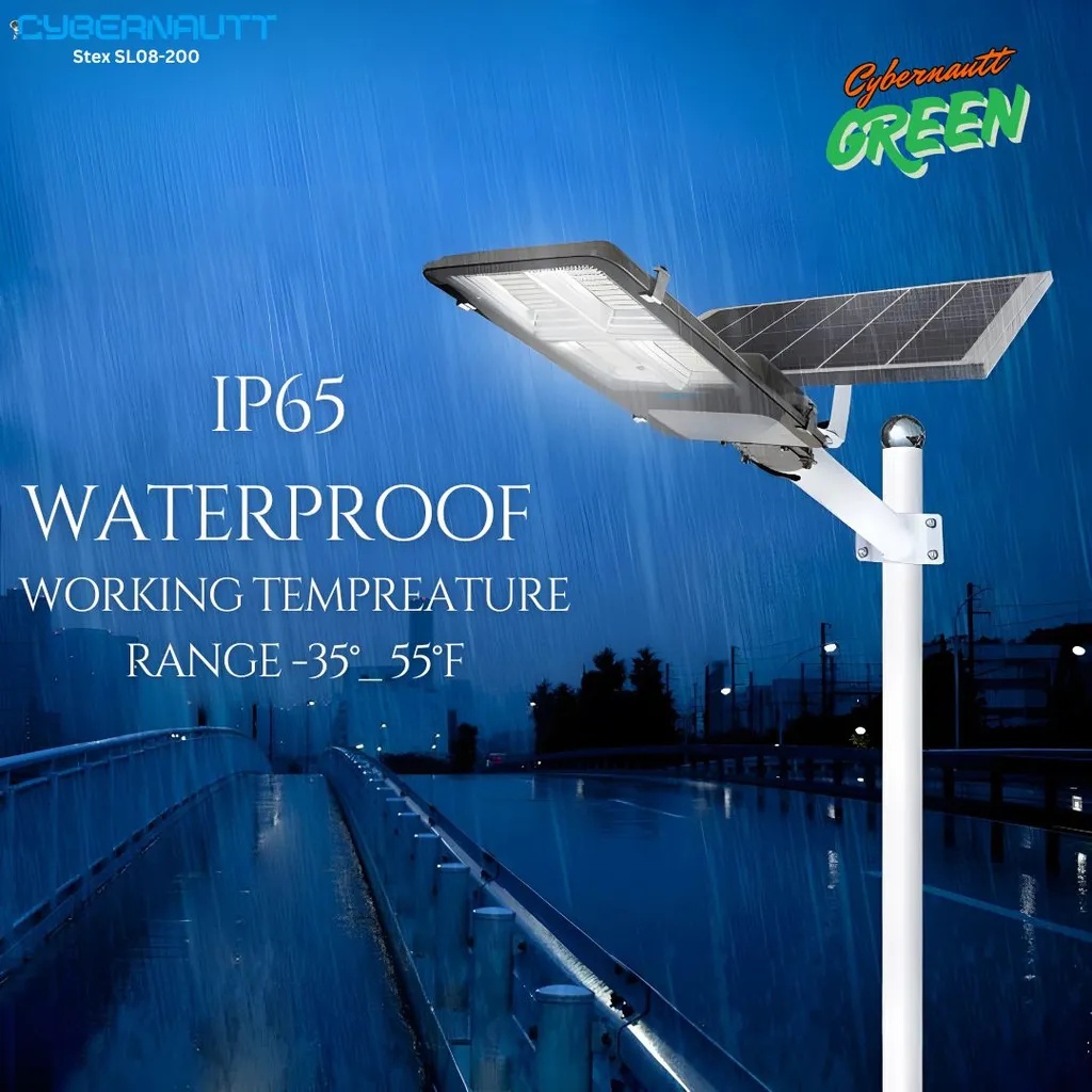 Cybernautt SL08-200 0 Electricity Bill &Efficient Automatic charging during the day, Induction lights on at night Extremely effective solar photovoltic panel High lighted LED Light Beads