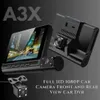 Cybernautt A3X Full HD 1080P Car Camera Front and Rear View Car Dvr 4 Inch IPS Screen 3 Lens Dash cam 3 Cameras all-round monitoring 4Pcs IR Night vision lights in interior camera for making a clear video at night