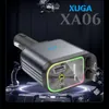 XUGA XA06 120W 4 in 1 Retractable Car Charger,Super Fast Charger, 180 Degree Rotation, Starry Sky Light,2 Retractable Cables & 1 USB Port, 1 Type C Car Adapter for Android Phones & iPhone & iPad
