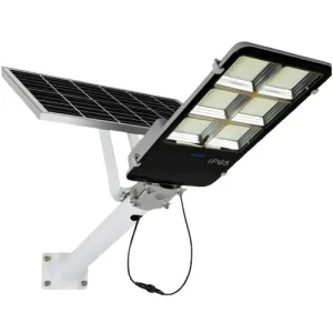 Cybernautt Stex SL08-200 200W Solar Street Light, 15000mAh Battery, Outdoor Light for street, Park, Garden, Patio | IP65 Waterproof, 6000K Daylight, -40°C to 50°C