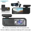 Cybernautt X910G-Z 2 inch 1080p Dual Dash Cam with 170 deg Wide Angle, OBD2 Connector & Upto 256GB SD Support