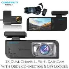 Cybernautt X910G-Z 2 inch 1080p Dual Dash Cam with 170 deg Wide Angle, OBD2 Connector & Upto 256GB SD Support