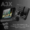 Cybernautt A3X 4 inch 3-Channel Front & Rear Camera WiFi Dashcam with Night Vision, G-Sensor & Loop Recording