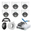 Cybernautt 2.4MP Full Colour HD Indoor & Outdoor CCTV Combo Kit with 8Ch DVR, 6 Dome Camera, 8Ch SMPS, 50m Copper Cable & Connectors