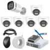 Cybernautt 2.4MP Full Colour HD Indoor & Outdoor CCTV Combo Kit with 8Ch DVR, 1 Bullet Camera, 5 Dome Camera, 8Ch SMPS, 50m Copper Cable & Connectors