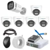 Cybernautt 2.4MP Full Colour HD Indoor & Outdoor CCTV Combo Kit with 8Ch DVR, 1 Bullet Camera, 5 Dome Camera, 8Ch SMPS, 50m Copper Cable & Connectors