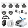 Cybernautt 2.4MP Full Colour HD Indoor & Outdoor CCTV Combo Kit with 8Ch DVR, 6 Dome Camera, 2 Bullet Camera, 8Ch SMPS, 50m Copper Cable & Connectors