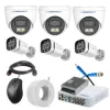 Cybernautt 2.4MP Full Colour HD Indoor & Outdoor CCTV Combo Kit with 8Ch DVR, 3 Dome Camera, 3 Bullet Camera, 8Ch SMPS, 50m Copper Cable & Connectors