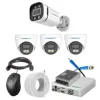 Cybernautt 2.4MP Full Colour HD Indoor & Outdoor CCTV Combo Kit with 4Ch DVR, 1 Bullet Camera, 3 Dome Camera, 4Ch SMPS, 50m Copper Cable & Connectors