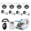 Cybernautt 2315894MP Full Colour HD Indoor & Outdoor CCTV Combo Kit with 8Ch DVR, 4 Dome Camera, 4 Bullet Camera, 8Ch SMPS, 50m Cable, 1TB HDD & Connector