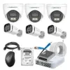 Cybernautt 2.4MP Full Colour HD Indoor & Outdoor CCTV Combo Kit with 8Ch DVR, 3 Dome Camera, 3 Bullet Camera, 8Ch SMPS, 50m Cable, 1TB HDD & Connector