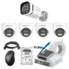 Cybernautt 2.4MP Full Colour HD Indoor & Outdoor CCTV Combo Kit with 8Ch DVR, 1 Bullet Camera, 4 Dome Camera, 8Ch SMPS, 50m Cable, 1TB HDD & Connector