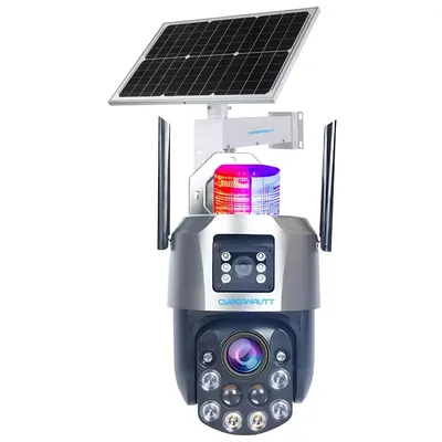 Cybernautt 3MP+3MP 2304x2592p Dual Lens Smart Wi-Fi Solar Camera, X-P26I12W-S1