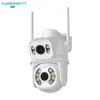 Cybernautt Z8X 8MP Dual-Lens Outdoor Wi-Fi PTZ Camera- 355 deg View, Colour/Night Vision, Waterproof, H.265+, up to 128GB Storage, Motion Detection, Audio Recording