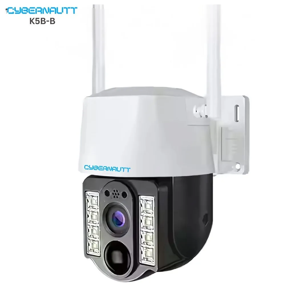 Cybernautt K5B-B 4G SIM CCTV Camera- 4MP Full Colour Night Vision, Built in Battery, PIR, 355 deg Pan-Tilt, AI Based Mobile Alerts, Android/iOS, Supports up to 128GB