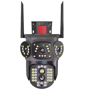 Cybernautt K8Y 4MP+4MP Outdoor 4G Dual-Lens PTZ Camera- 355 deg Pan-Tilt, 10x Optical Zoom, Two-Way Audio, Colour Night Vision, Waterproof, AI Motion Detect, up to 128GB