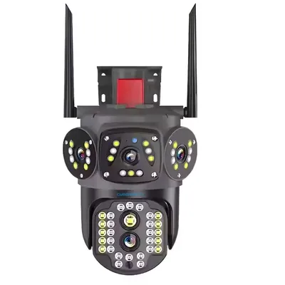 Cybernautt K8Y 4MP+4MP Outdoor 4G Dual-Lens PTZ Camera- 355 deg Pan-Tilt, 10x Optical Zoom, Two-Way Audio, Colour Night Vision, Waterproof, AI Motion Detect, up to 128GB