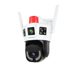 Cybernautt O8X 8MP Dual Lens HD PT Smart WiFi Camera with Colour Night Vision, Human Detect, Motion Detect, Two Way Audio & Support SD Upto 256GB