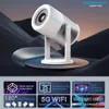 Cybernautt PJ01 4800lm Android 11 Portable Projector with 4K Ultra HD Clarity, Rotatable Stand, Screen Mirroring, Wireless Streaming, Bluetooth + WiFi